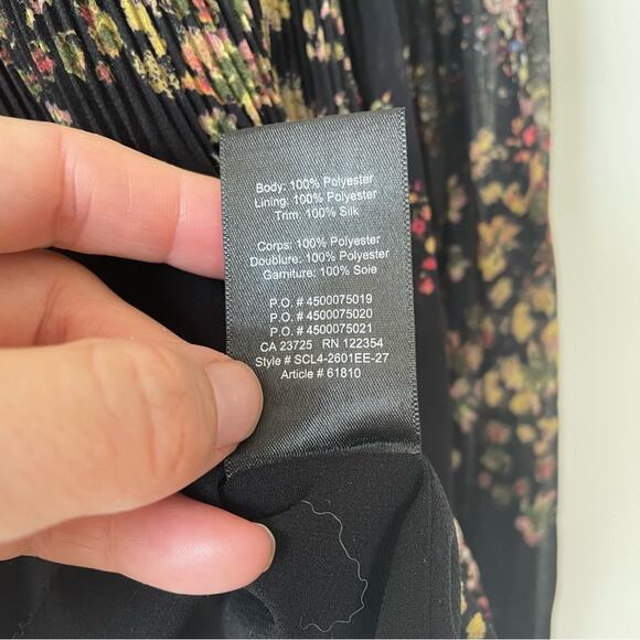 Wilfred Talence Black Floral Off The Shoulder Blouse XS - Picture 11 of 12